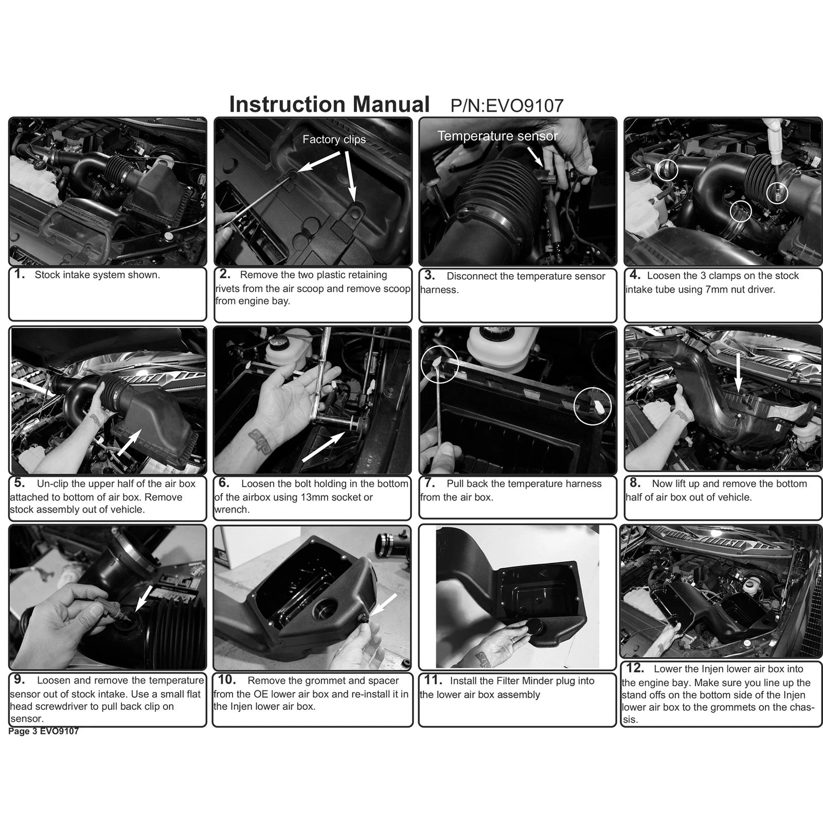 Injen Evolution Intake | Ford F-150 (15-20) / F-150 Lightning (22+) / Mustang (15-23) / Expedition (18-26) / Lincoln Navigator (18-26) (EVO9107)