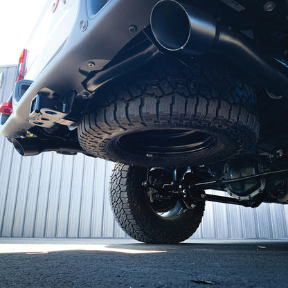 MBRP 2.5in Dual Rear Exit Cat Back Exhaust Black Coated | Jeep Gladiator 3.6L (20) (S5538BLK)