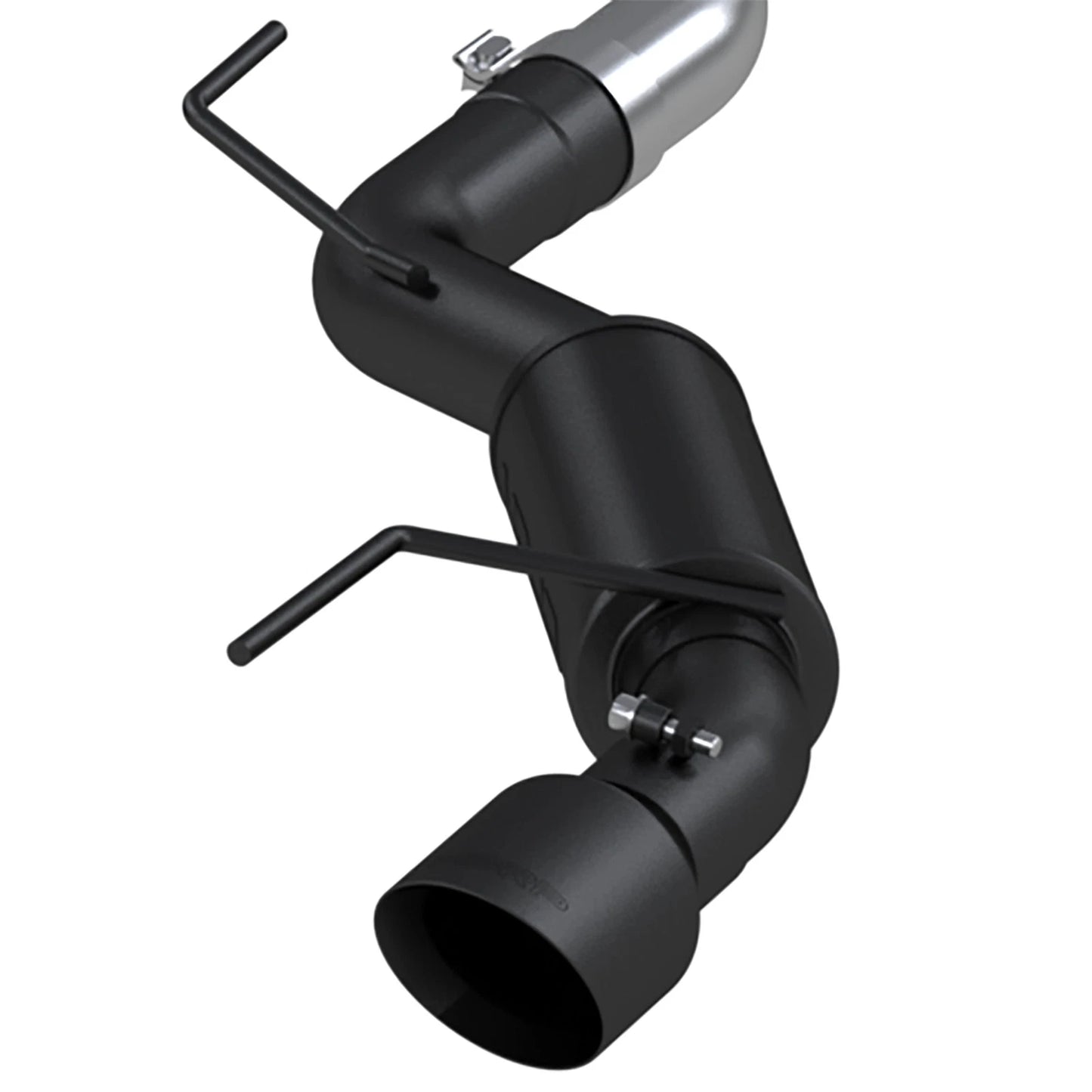 MBRP 3" Cat Back Dual Split Race Version 4.5" tips BLK Coat | 2015-2017 Ford Mustang GT (S7278BLK)