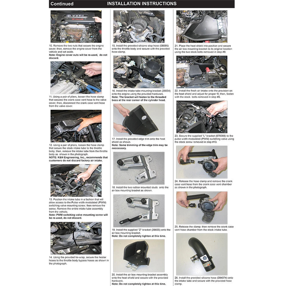 K&N Typhoon Short Ram Intake | Toyota Camry (07) (69-8610TTK)