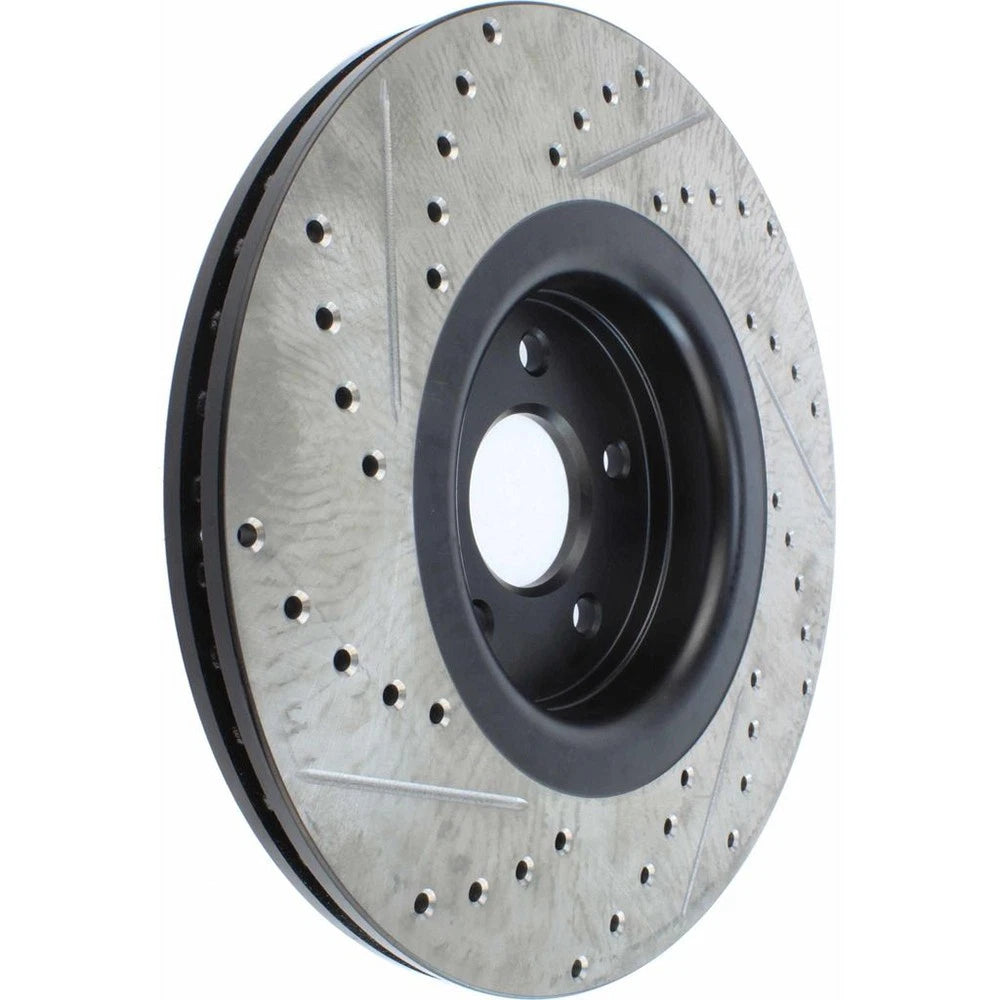 StopTech 127.65146L Front Left Drilled Disc Brake Rotor for 2013-2018 Ford Focus