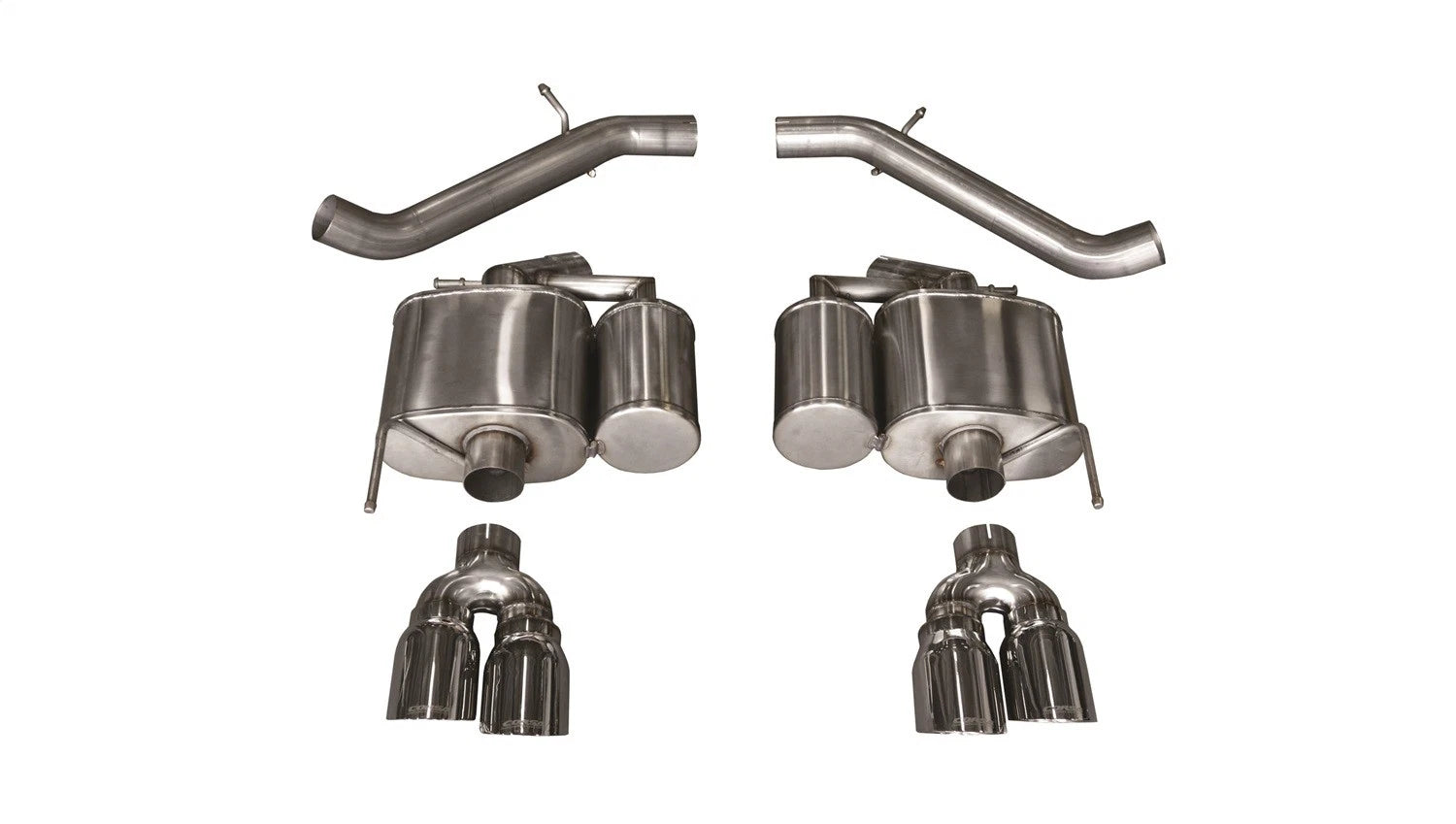 CORSA Sport / 3.0 in Axle-Back 4.0 in Twin Tips | 2016-2019 Cadillac ATS-V (14478)
