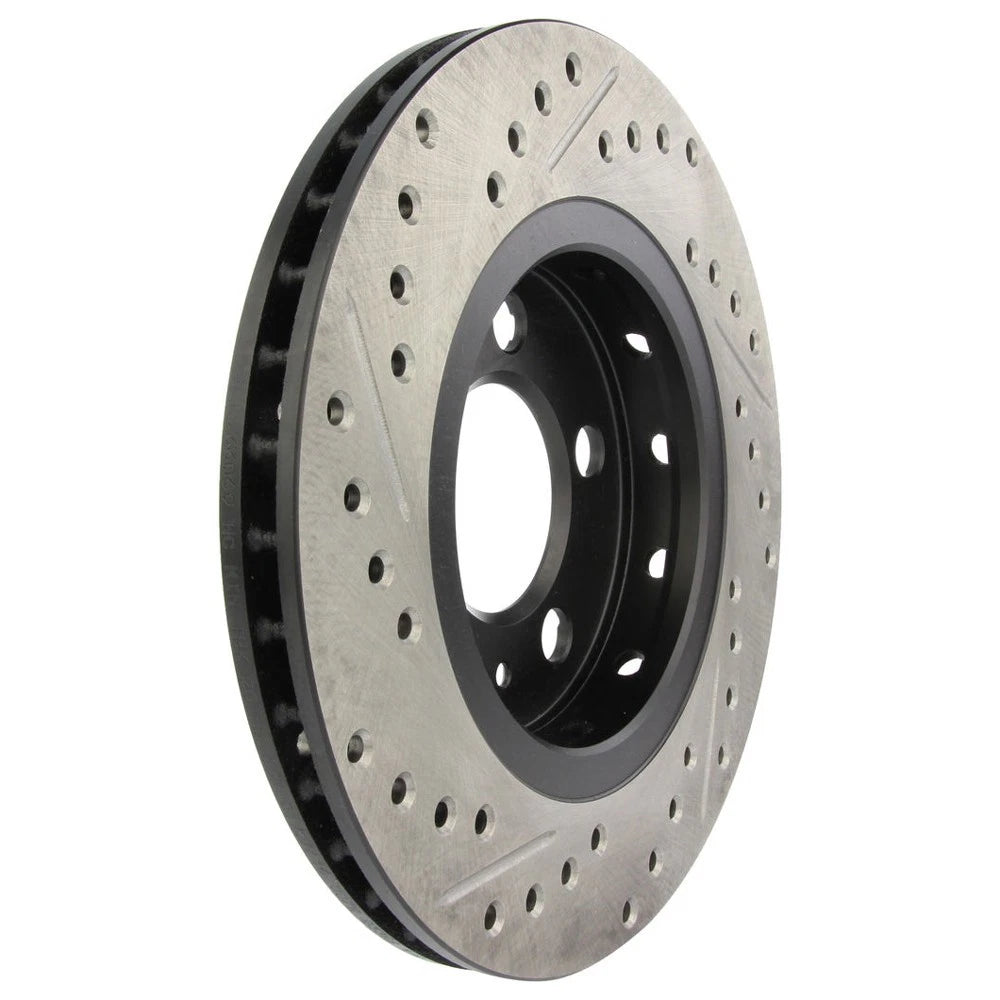 StopTech 127.33069L Rear Left Drilled Brake Rotor for 00-06 Audi TT / 02-06 Golf