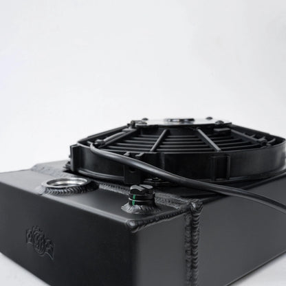 CSF Cooling Radiator KING COOLER | Drag Race Includes 9-inch SPAL Fan (black)