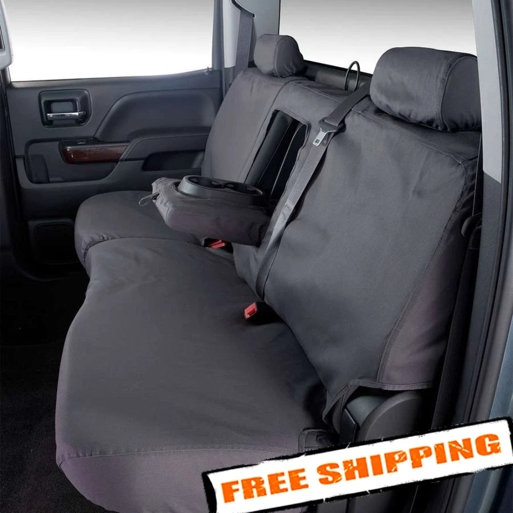 Covercraft 19-22 Ford F150 Polycotton SeatSaver Custom Second Row Seat Covers - Charcoal