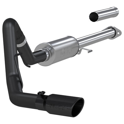 MBRP 3in Cat-Back Single Side Black Exhaust System | Ford F-150 2.7L / 3.5L EcoBoost (15) (S5253BLK)