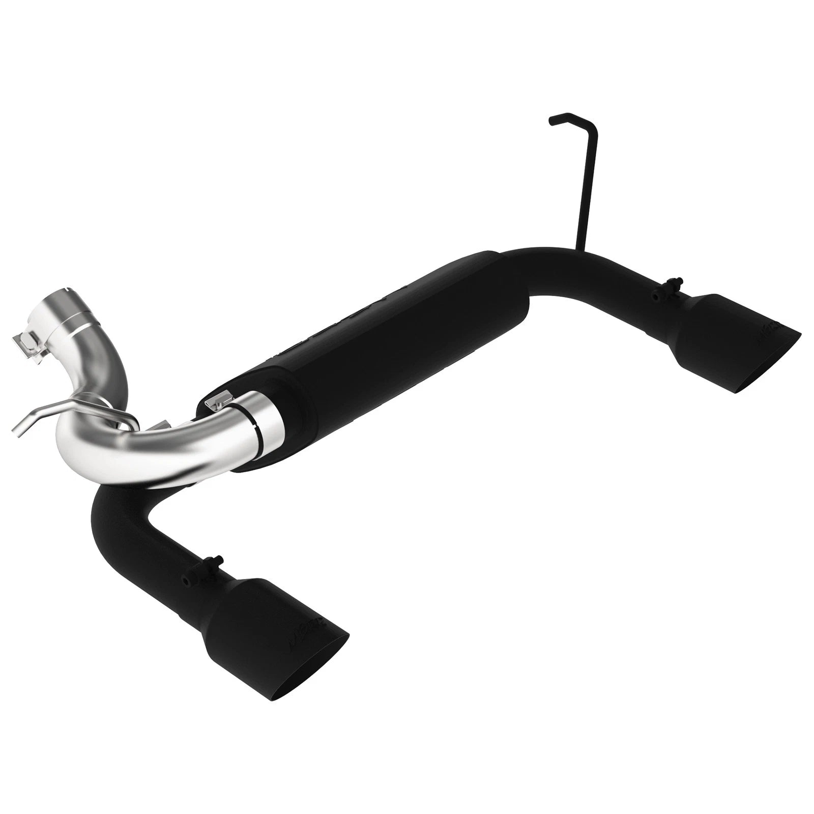 MBRP 2.5in Axle-Back D&S Black Dual Rear Exit Exhaust | Jeep Wrangler/Rubicon (07-14) (S5528BLK)