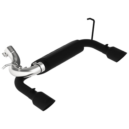 MBRP 2.5in Axle-Back D&S Black Dual Rear Exit Exhaust | Jeep Wrangler/Rubicon (07-14) (S5528BLK)