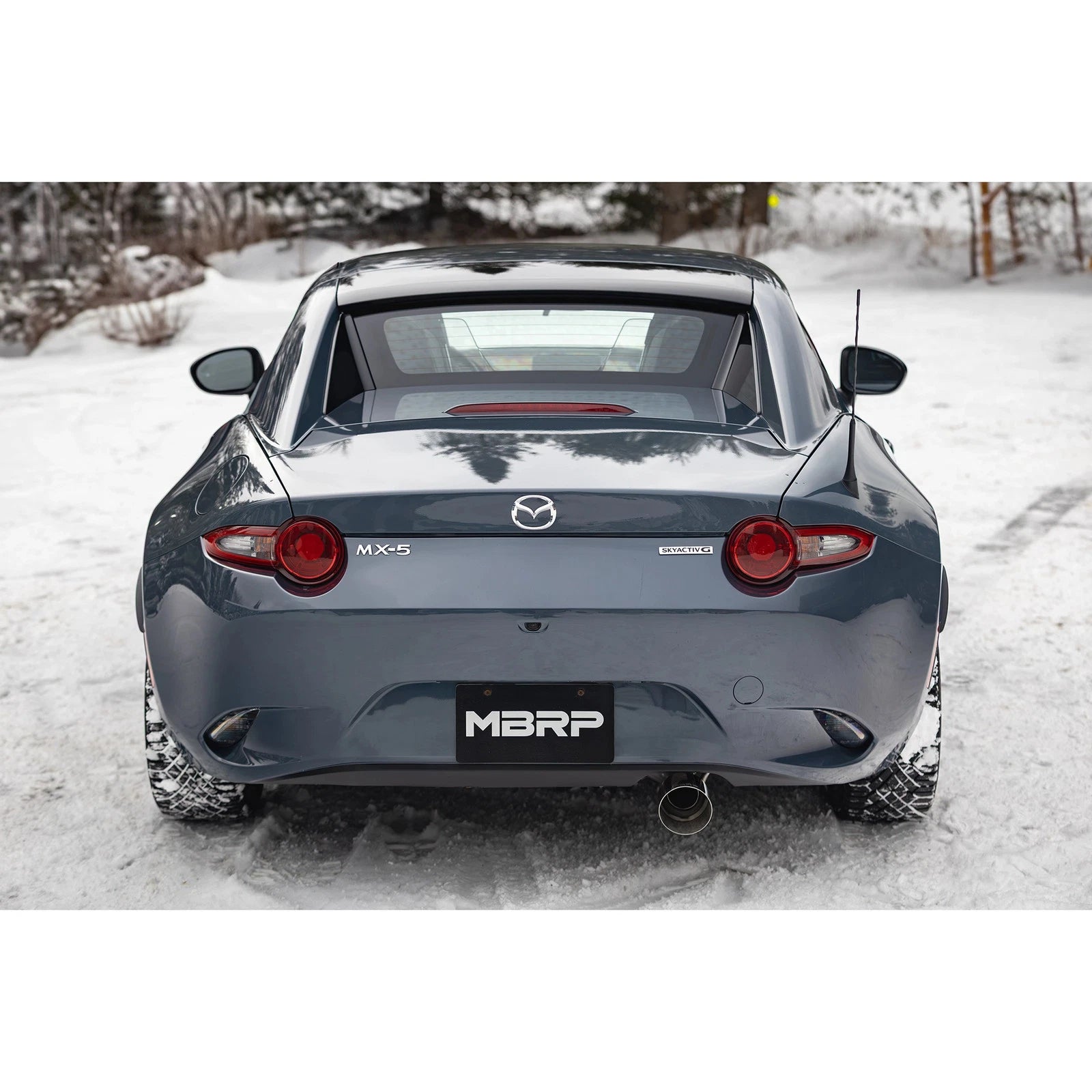 MBRP S4452AL Race Steel Axle Back Exhaust System for 16-25 Mazda MX-5 Miata 2.0L