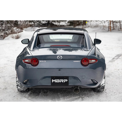 MBRP S4452AL Race Steel Axle Back Exhaust System for 16-25 Mazda MX-5 Miata 2.0L