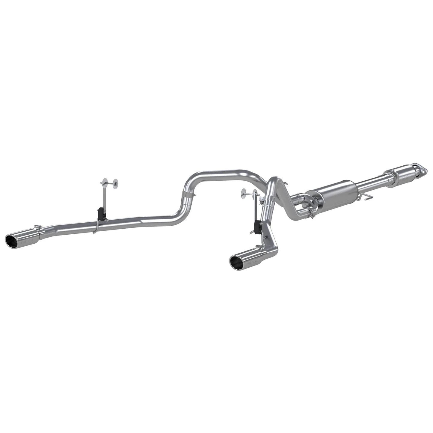 MBRP 3in Cat-Back Dual Split Rear Exit T409 Exhaust System | Ford F-150 5.0L (15) (S5258409)