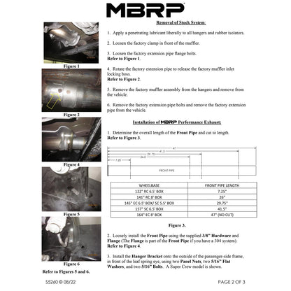 MBRP 3in Cat-Back Pre-Axle D&S Single Side Exhaust | Ford F-150 15-20 (S5260BLK) (S5260BLK)