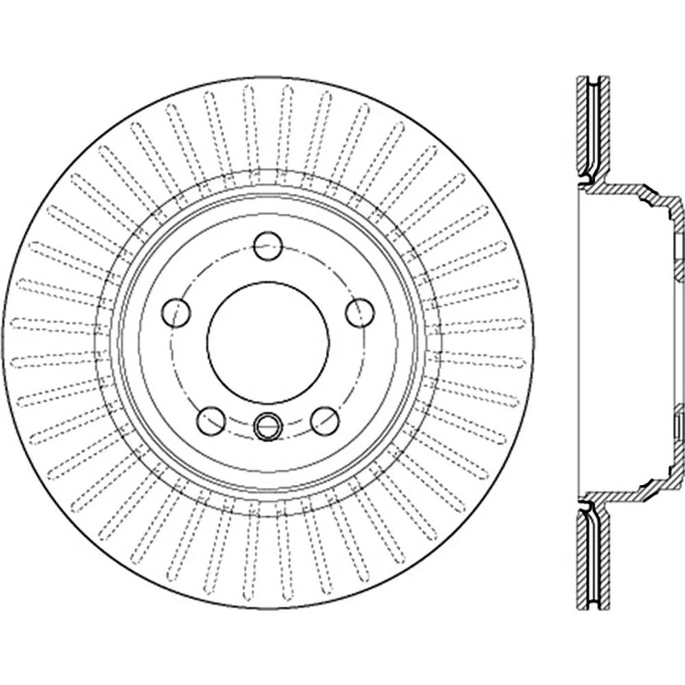 StopTech 127.34141R Rear Right Drilled Brake Rotor for 2017-19 330i / 12-16 335i