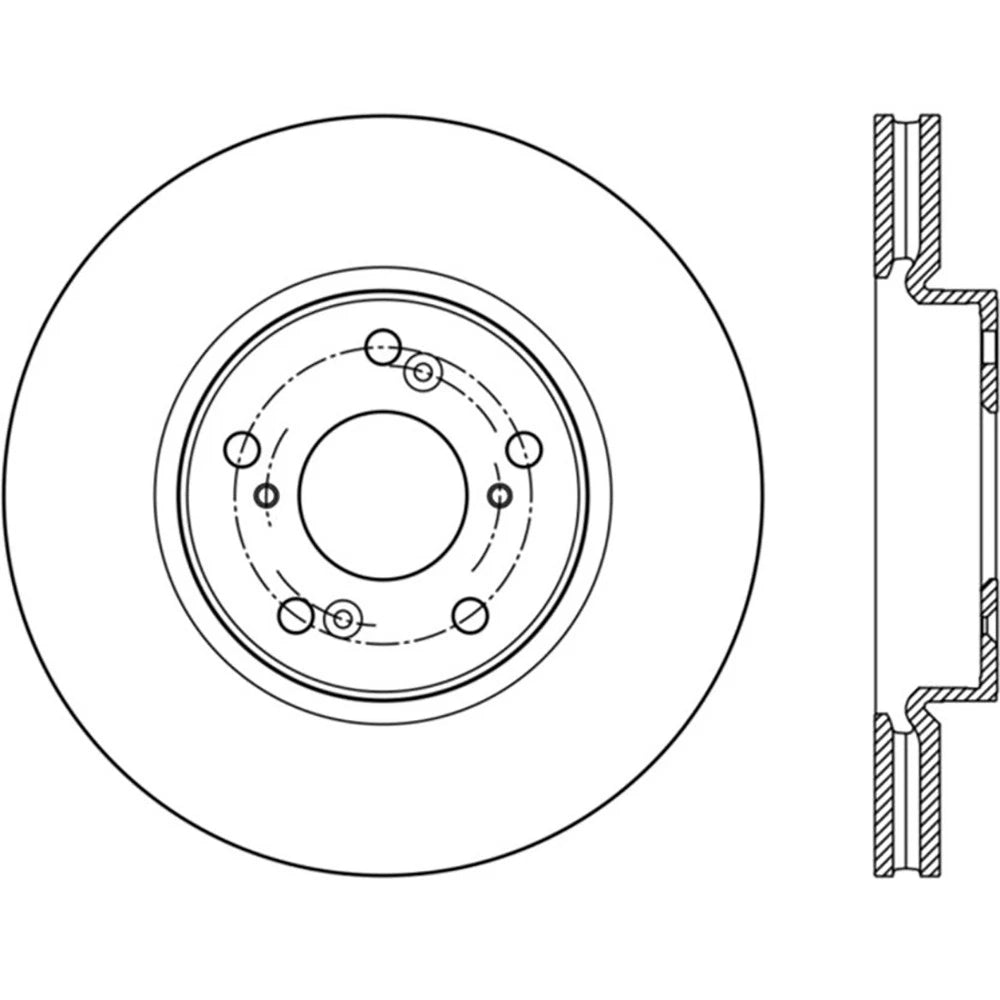 StopTech 127.40086L Front Left Drilled Disc Brake Rotor for 2013-20 Honda Accord