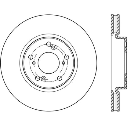 StopTech 127.40086L Front Left Drilled Disc Brake Rotor for 2013-20 Honda Accord