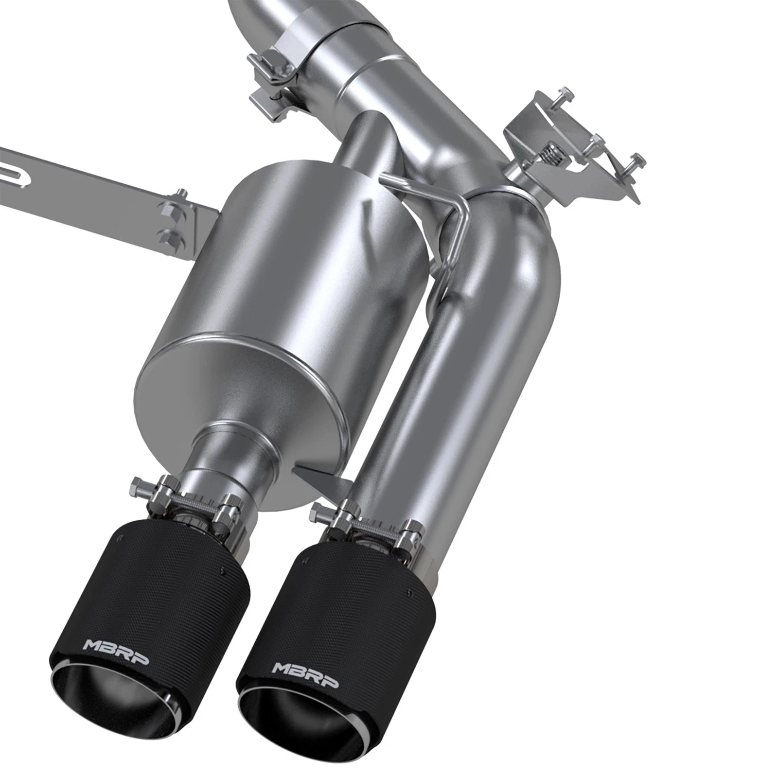 MBRP Stainless Steel 3" Resonator-Back | BMW M2 (18-21) (S45023CF)