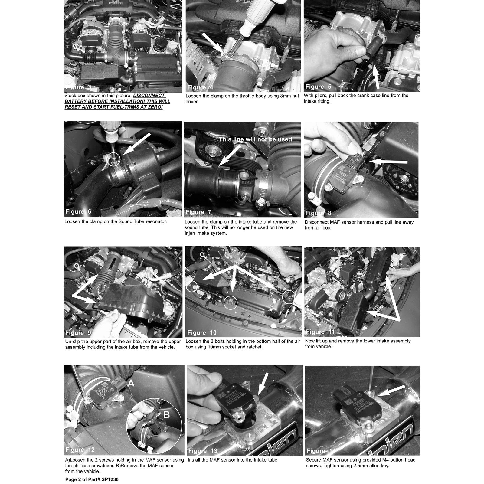 Injen Wrinkle Black Short Ram Intake | Subaru BRZ / Scion FR-S (13+) (SP1230WB)