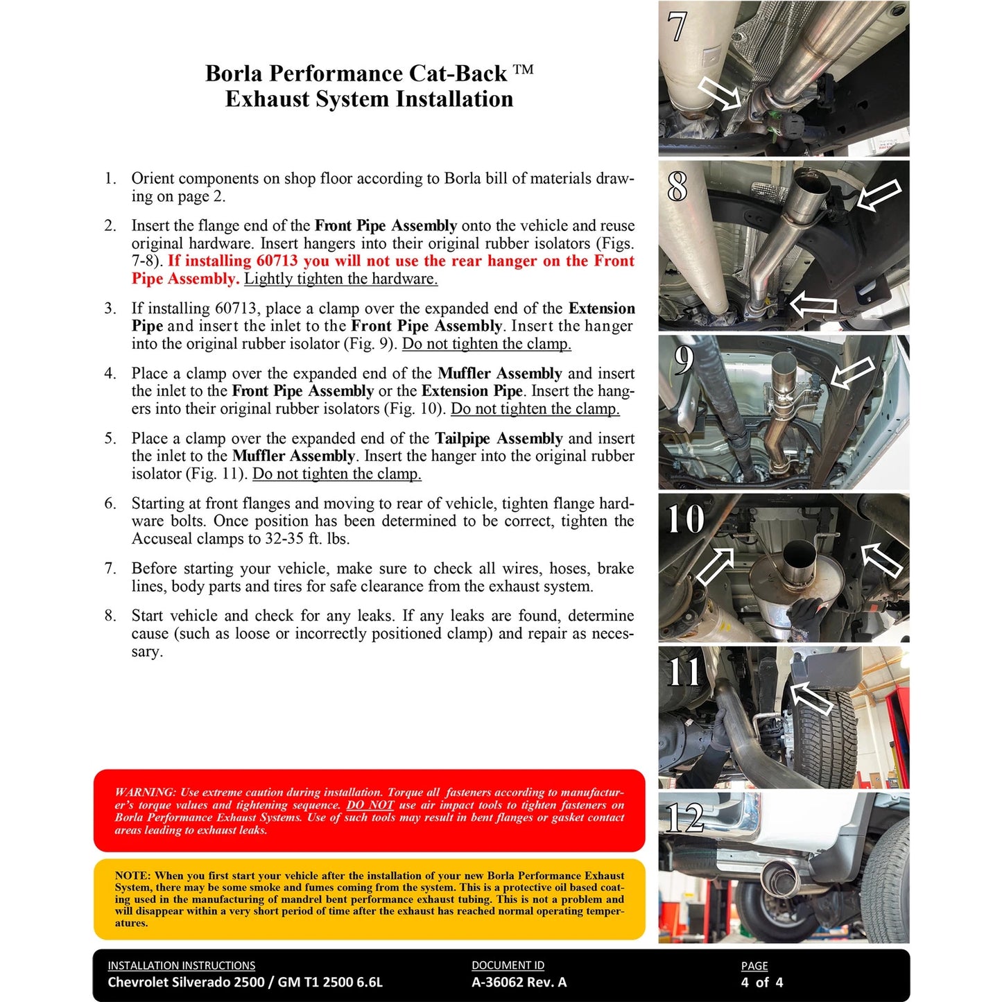 Borla 6.6L T-304 SS Cat-Back S-Type Exhaust | Chevrolet Silverado / GMC Sierra (20-22) (140833BC)