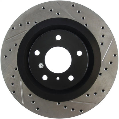 StopTech 127.42080L Front Left Drilled Brake Rotor for 09-19 370Z / 06-18 Maxima