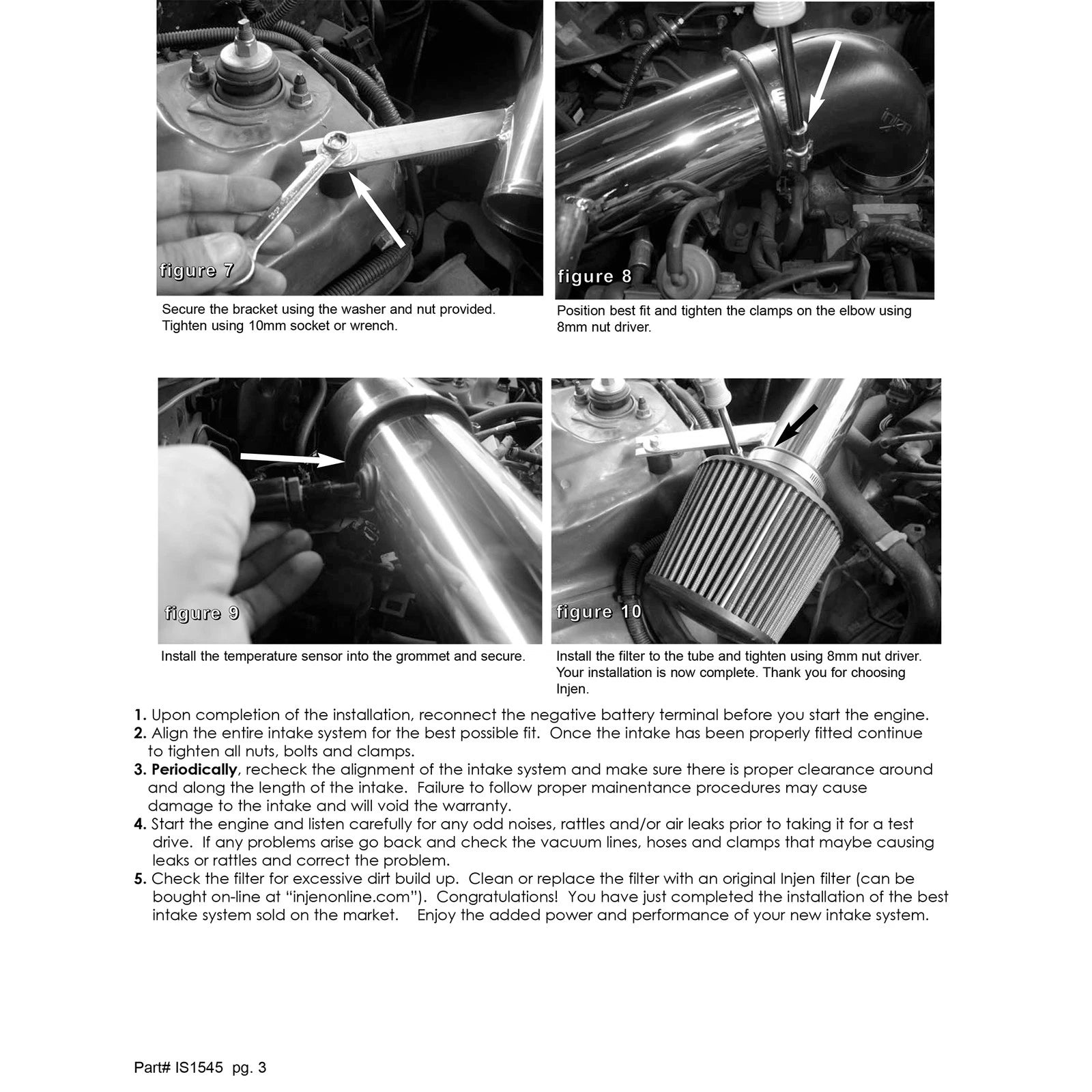 Injen Short Ram Air Intake System | 1996 - 2000 Honda Civic (IS1545)