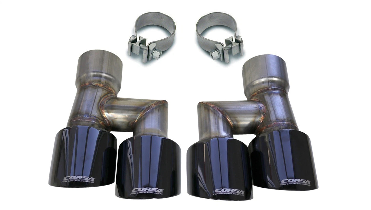 CORSA Replacement / 4.0 in Twin Tip Kit | 2018-2023 Ford Mustang GT 5.0L V8 CORSA Systems (21038)