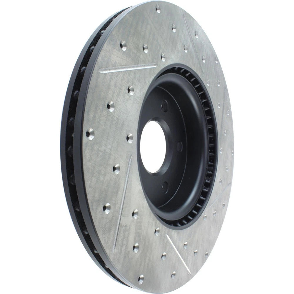 StopTech 127.39038R Front Right Drilled Brake Rotor for 13-18 Focus / 04-12 S40