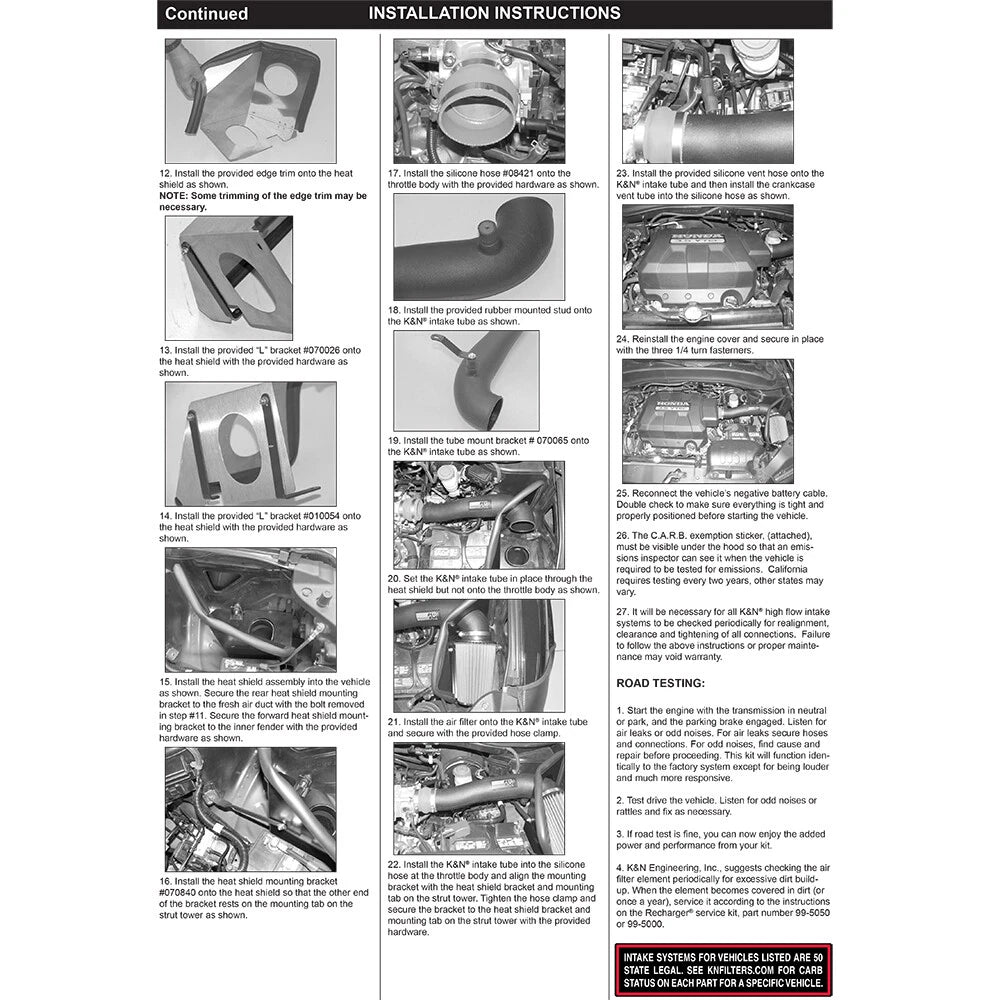 K&N Performance Intake Kit | Honda Ridgeline (05-06) (57-3515)