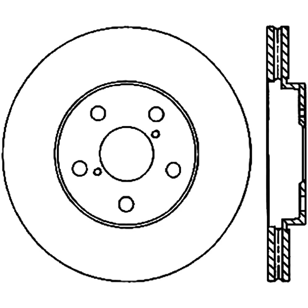 StopTech 127.44138L Front Left Drilled Brake Rotor for 08-11 GS460 / 06-19 IS350