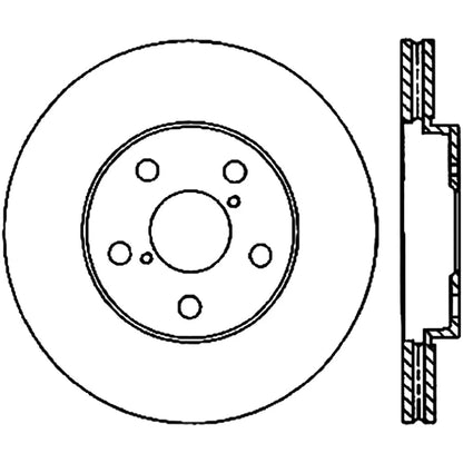 StopTech 127.44138L Front Left Drilled Brake Rotor for 08-11 GS460 / 06-19 IS350