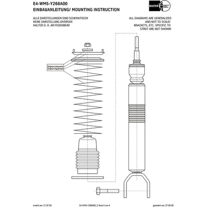 Bilstein B6 Performance Suspension Shock Absorber for 2003-2009 Mercedes-Benz E320