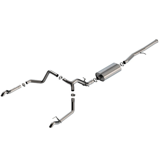 Borla 6.2L Touring Cat-Back Exhaust | Chevrolet Silverado 1500 ZR2 / AT4X (22-23) (140913)