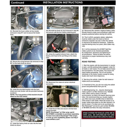 K&N Engineering Performance Intake Kit: BMW 3 Series 1999 - 2005