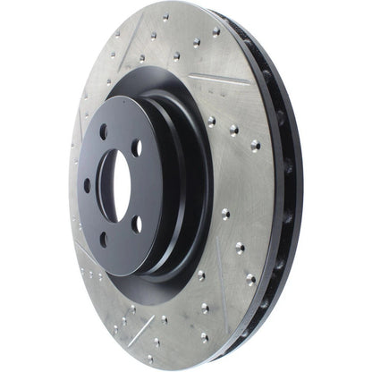 StopTech 127.63063R Front Right Drilled Slotted Brake Rotor for 2006-19 Charger