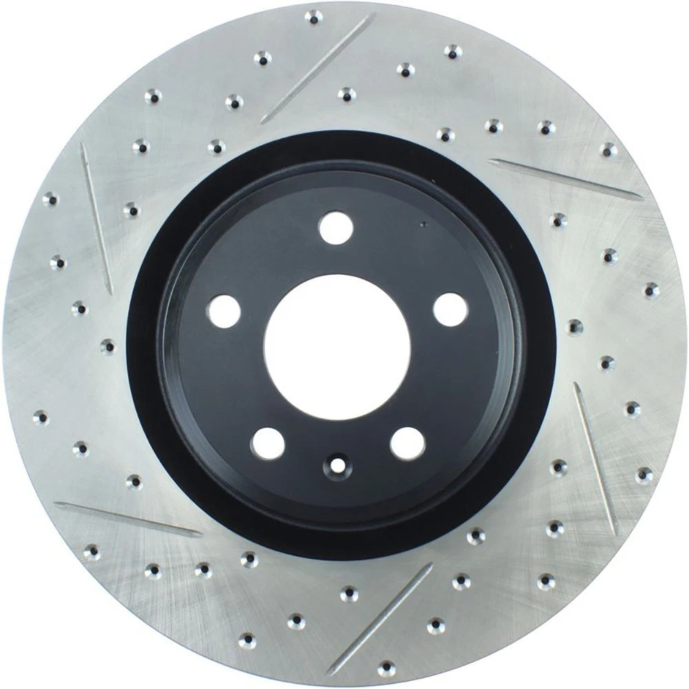 StopTech 127.33138R Front Right Drilled Brake Rotor for 12-19 Audi A6 / 12-17 S5
