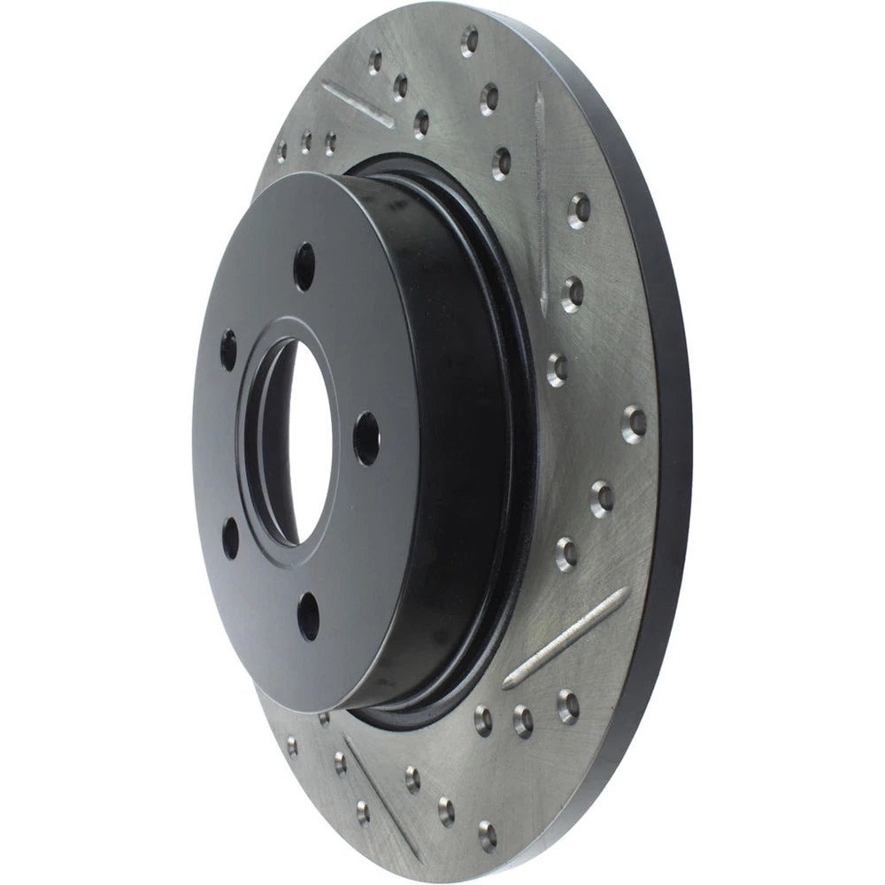 StopTech 127.61099L Rear Left Drilled Disc Brake Rotor for 2012-2018 Ford Focus