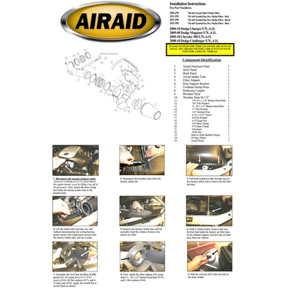 Airaid CAD Cold Air Dam Intake System | Charger (06-10) / Magnum (05-08) (351-199)