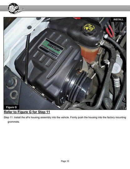 aFe Quantum Cold Air Intake w/ Pro Dry S Media | GM Silverado/Sierra 1500 V8-5.3/6.2L (14-19) (53-10030D)