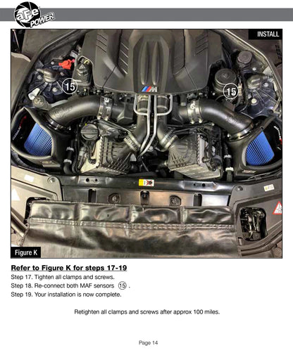 aFe Magnum FORCE Stage-2 Pro DRY S Cold Air Intake System | BMW M5 (F10) / M6 (F12/13) (54-13030D)
