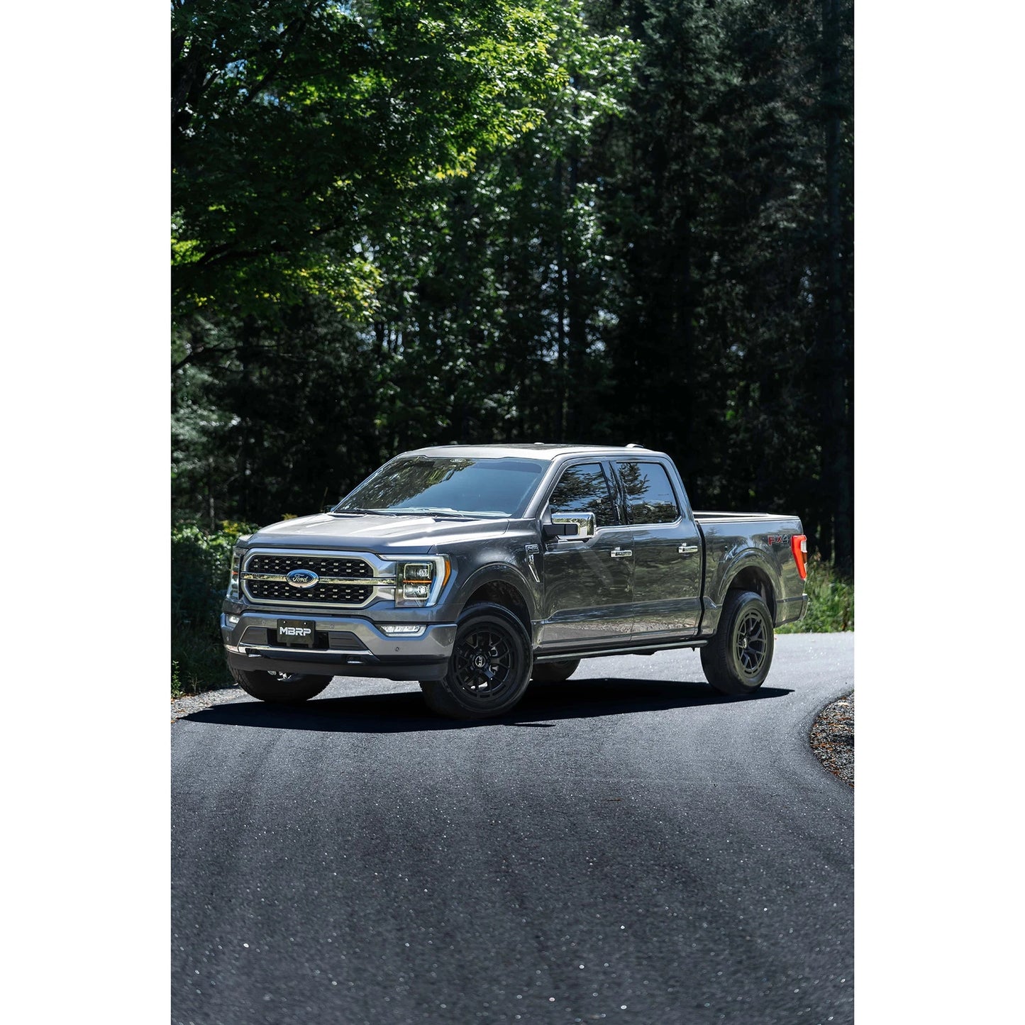 MBRP 3in Cat-Back Single Side Exit Black Armor | Ford F-150 21-23 (S5217BLK)