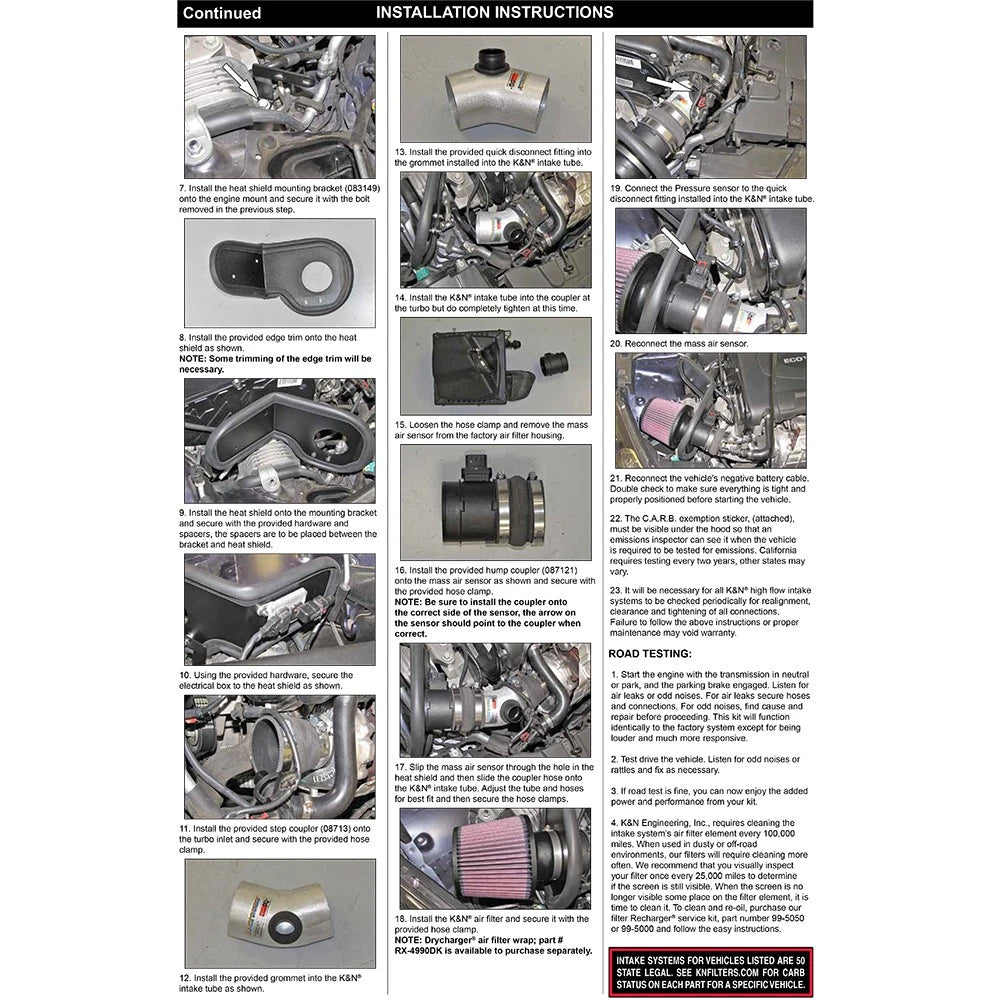 K&N 14-15 Chevrolet Cruze 2.0L L4 Typhoon Performance Intake | Chevrolet Cruze (14-15) (69-4531TTK)