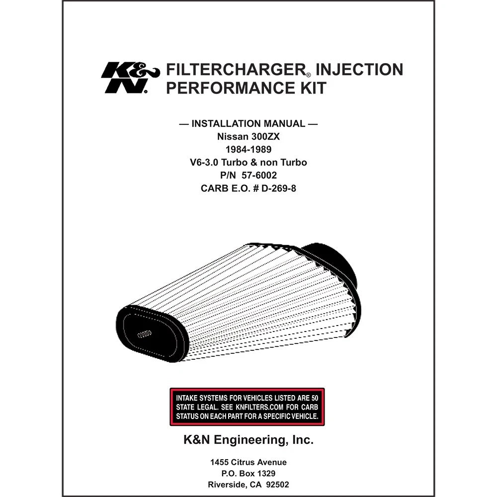 K&N Performance Intake Kit | 1984-1989 Nissan 300ZX (57-6002)