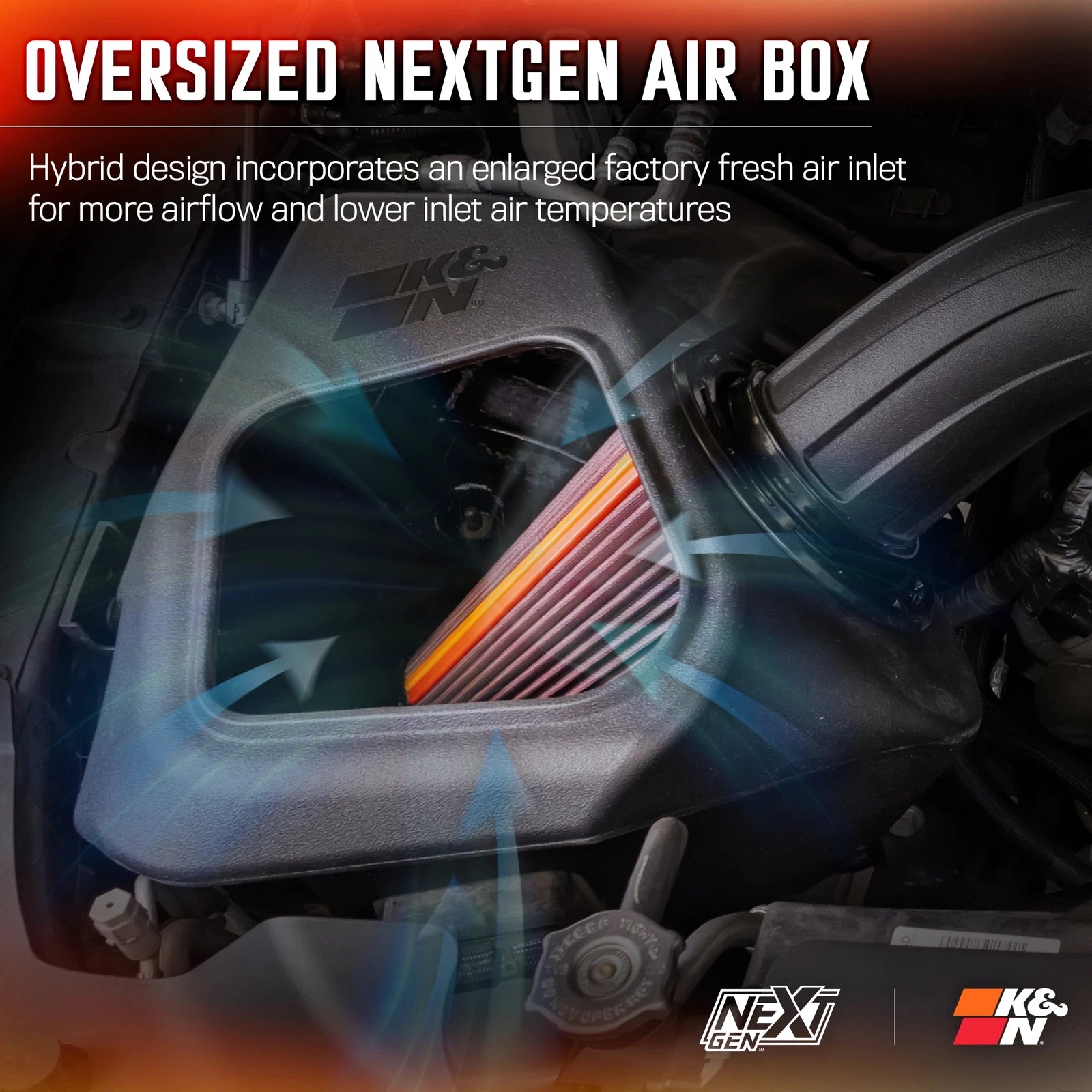 K&N NextGen Cold Air Intake | Dodge Ram 1500 (19-24) 5.7L V8 (50-1578)