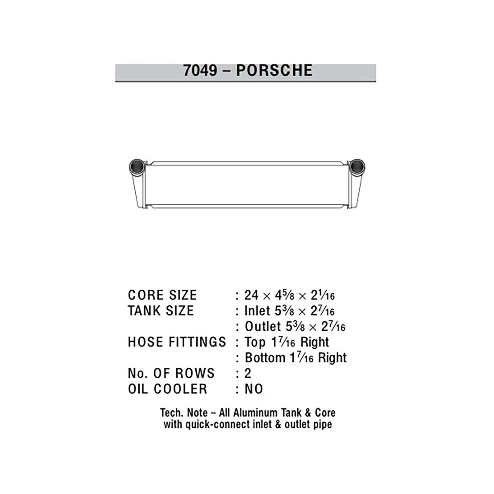 CSF Center Radiator | 05-11 Porsche Boxster (987) / 05-11 Porsche 911 Carrera (997)