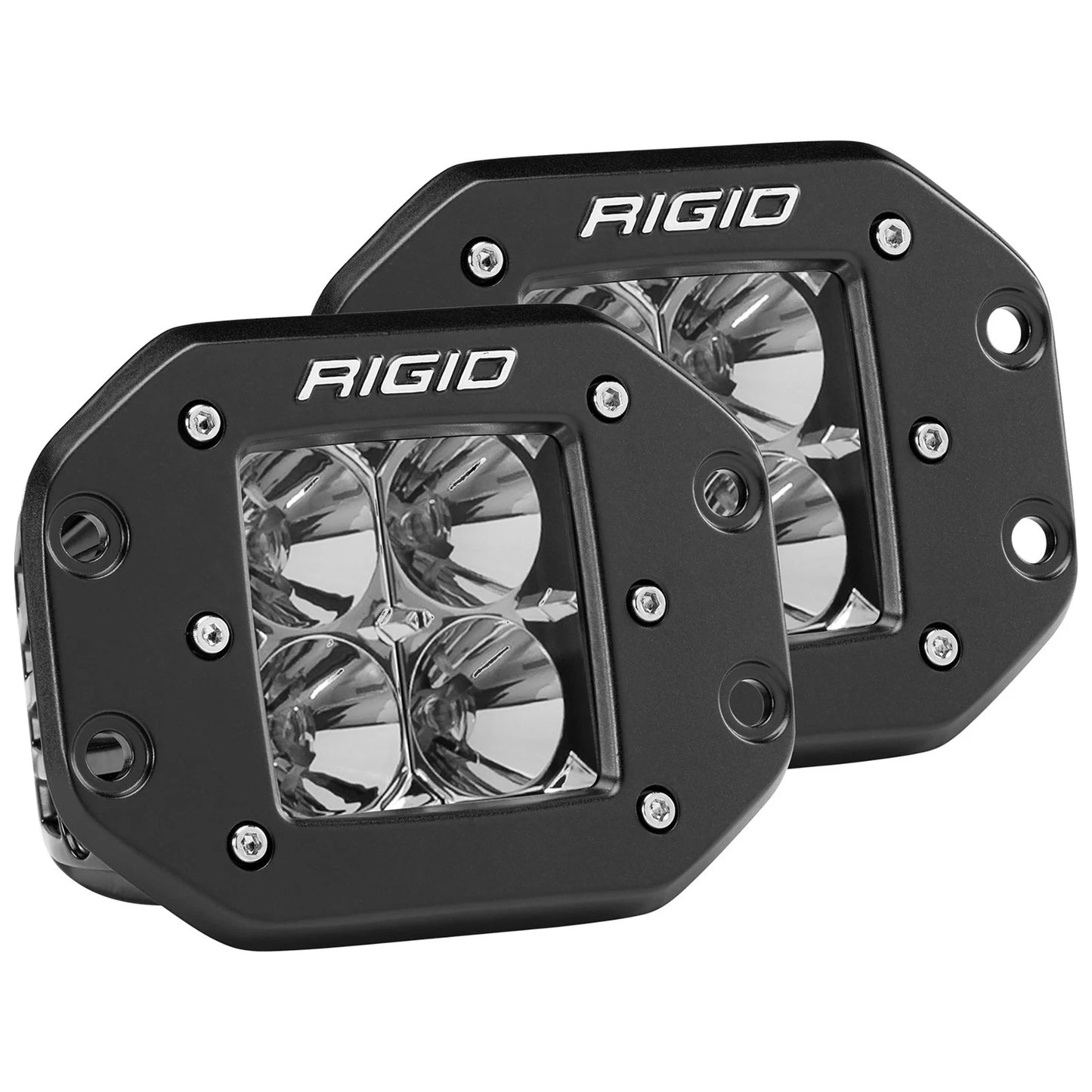 Rigid Industries Rigid D-Series LED Pro Light - Flood / Flush / Pair (RIG212113)