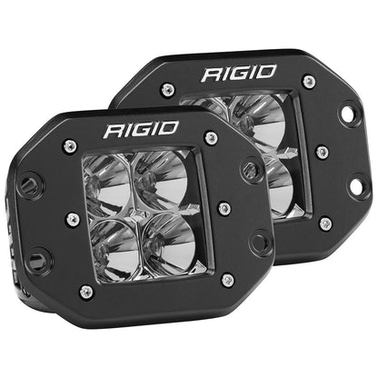 Rigid Industries Rigid D-Series LED Pro Light - Flood / Flush / Pair (RIG212113)