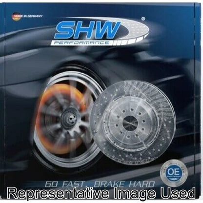 SHW 2020 BMW X5 M 4.4L Left Rear Cross-Drilled Lightweight Brake Rotor (34208074285)