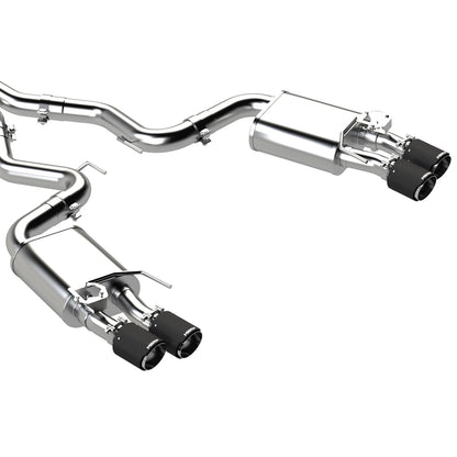 MBRP 3in Cat-Back Exhaust w/ Quad Carbon Tips | Ford Mustang 2.3L EcoBoost (18-22) (S72233CF)