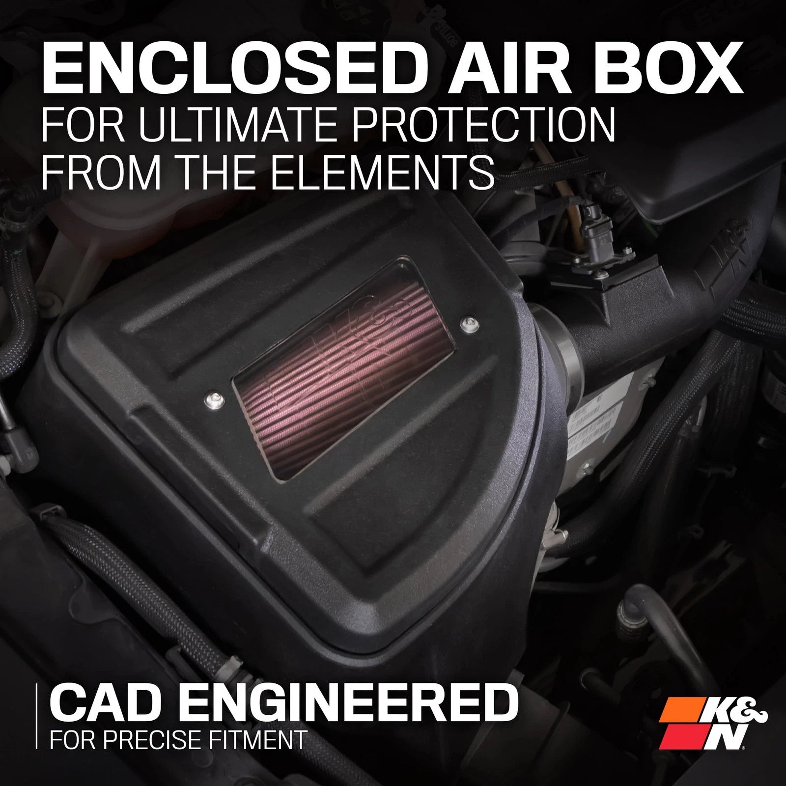 K&N 20-23 RAM 1500 V6 3.0L Diesel Performance Air Intake System | RAM 1500 V6 3.0L Diesel (63-1586)
