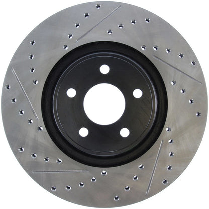 StopTech 127.65146R Front Right Drilled Disc Brake Rotor for 2013-18 Ford Focus