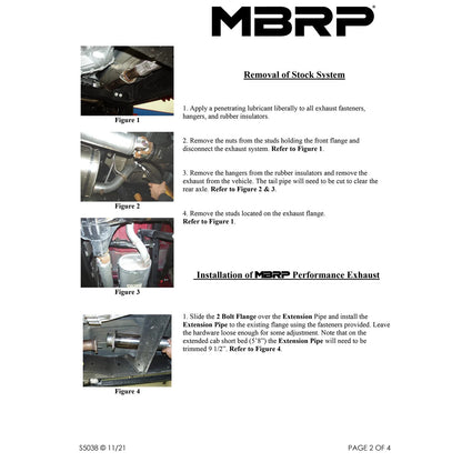 MBRP 3in. Cat-Back 2.5in. Dual Split Side Exit Exhaust | Chevy/GMC 1500 (Next Gen) (07-08) (S5038AL)